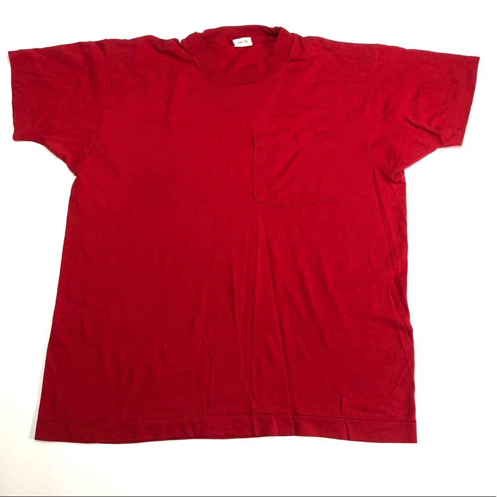 Red Blank 90’s Single Stitch Vintage Shirt